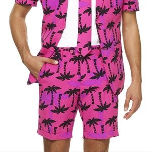 OPPOSUITS Tropicool Palm Pink Purple Shorts Size 38US